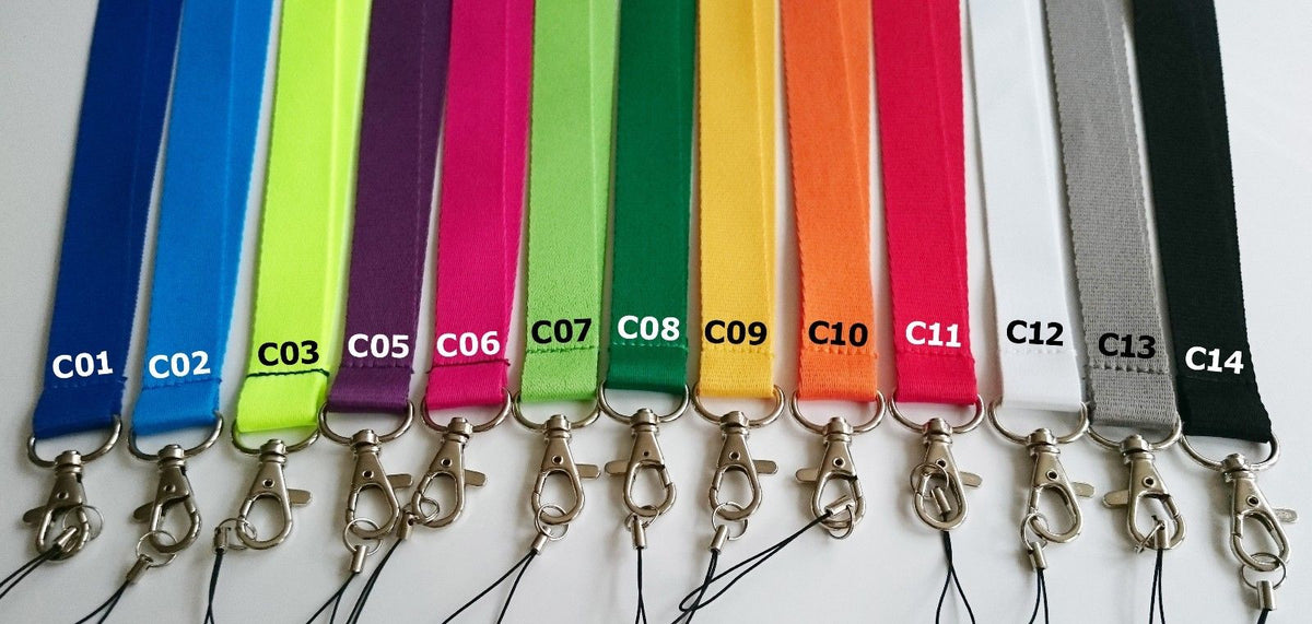 Personalised, printed lanyard/neck strap with your text