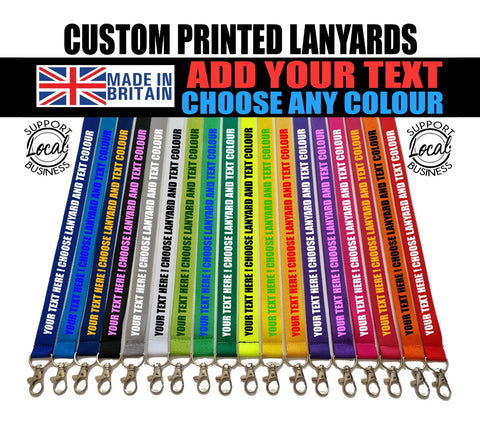 19 x printed green lanyard + white text (order from ynessa2013)