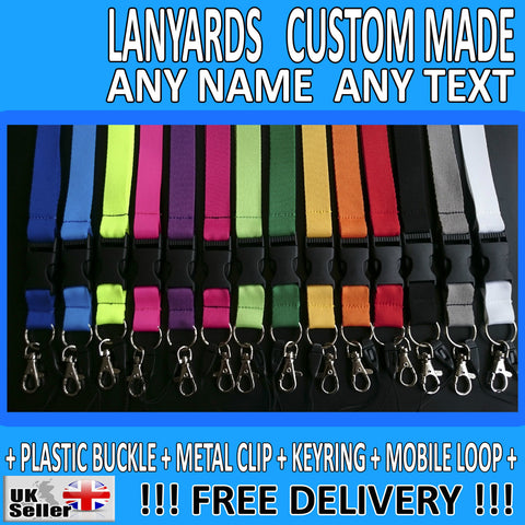 35 x printed / personalised lanyard with individual names [20% discount]