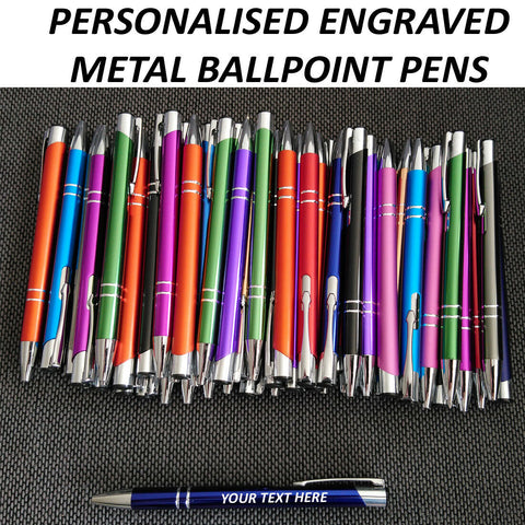 50 x GRAPHITE pen personalised engraved