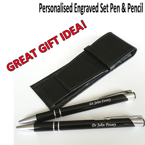 31 x personalised pen + pencil set [order from midazolam2009]