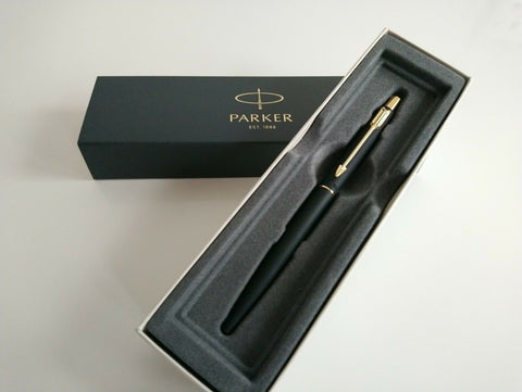 Parker Classic Black Gold Trim + GIFT BOX [black ink]