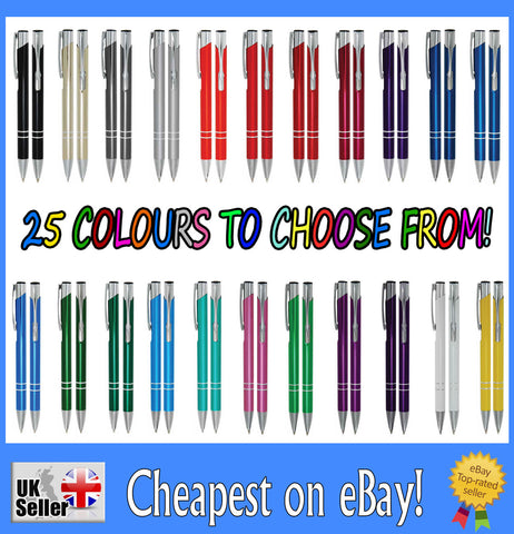 28 x C21 ballpoint pen personalised engraved