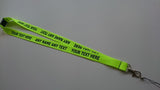 Personalised, printed lanyard/neck strap with your text