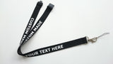 Personalised, printed lanyard/neck strap with your text