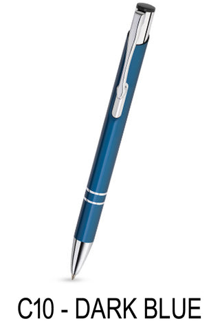 25 x personalised engraved metal pen [Dark Blue]