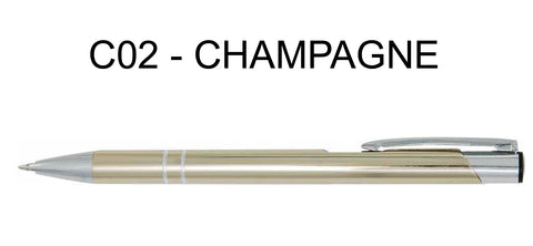 500 x champagne pens & black ink engraved both sides ebay id halahelg