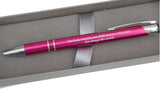 Gift set for teacher ballpoint pen + keyring professionally engraved comes with gift box